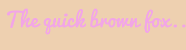 Image with Font Color F2A6E6 and Background Color EED0B0